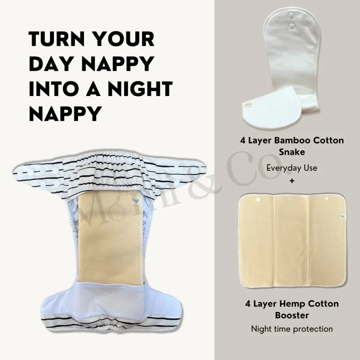 2 Layer Hemp Cotton Trifold | 4 Pack - Image 5