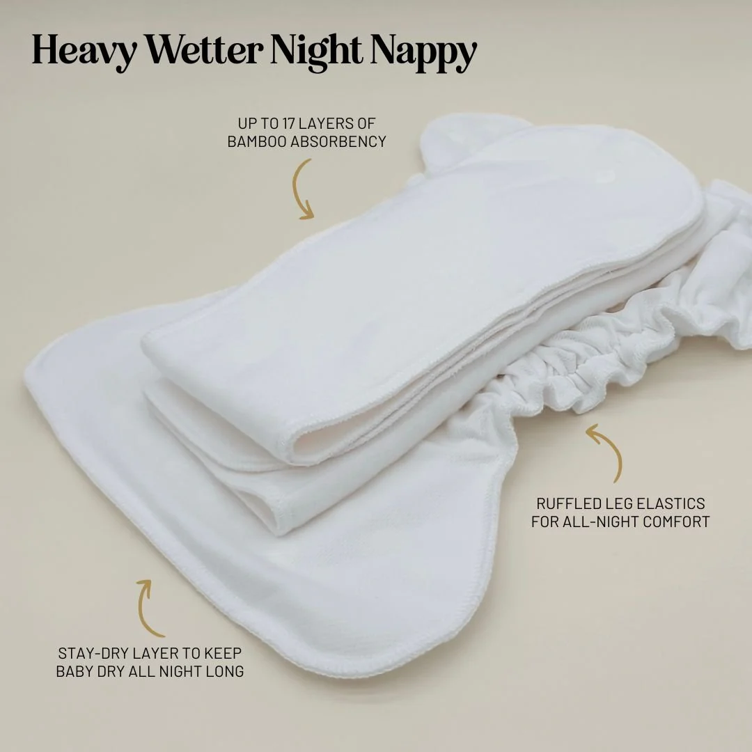 Bamboo Heavy Wetter Night Nappy - Image 4