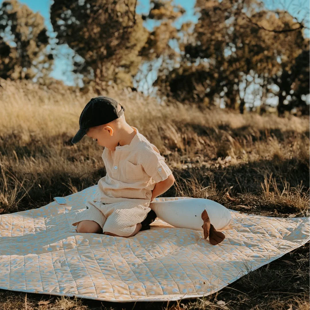 Messy Baby Play Mat | Indigo - Image 3