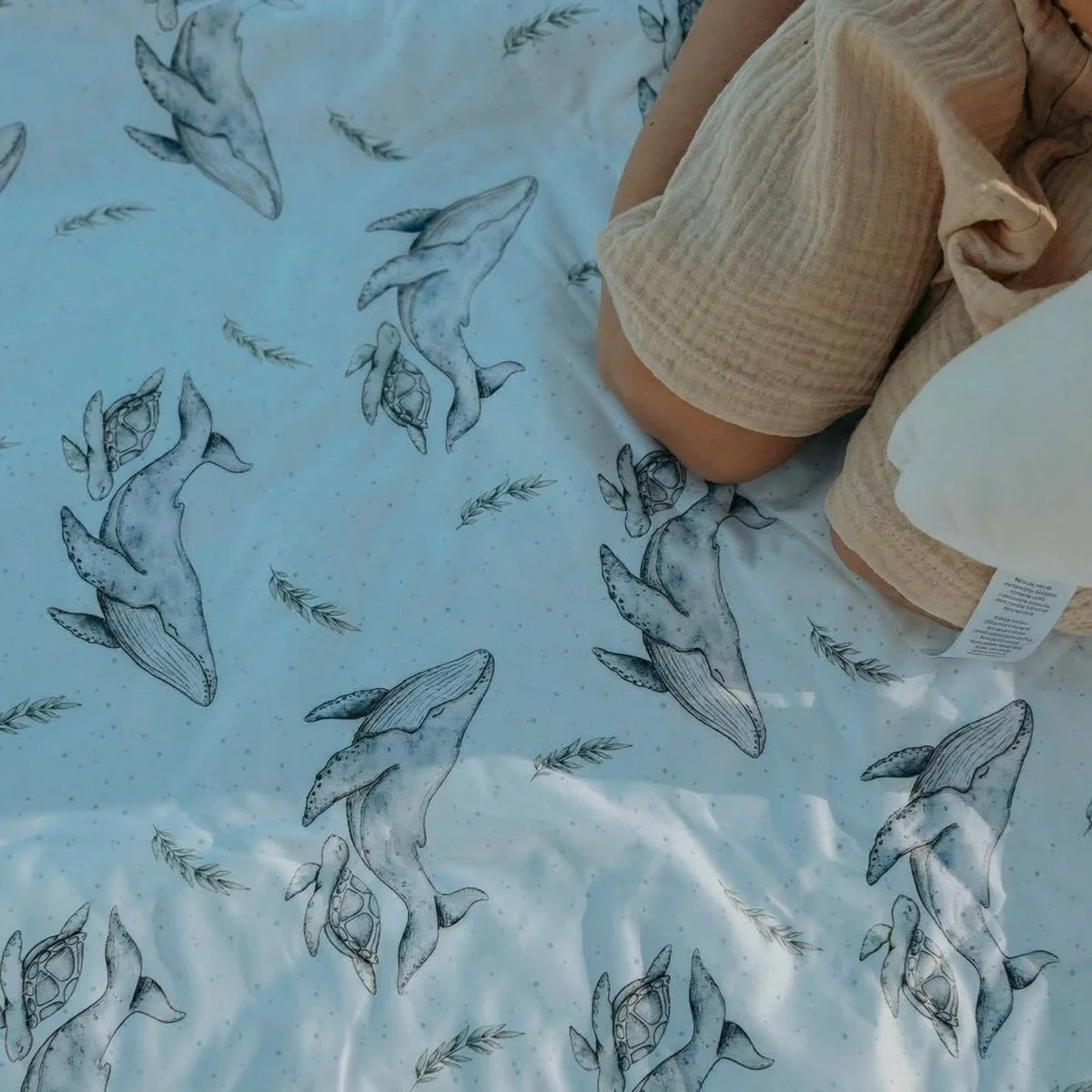 Messy Baby Play Mat | Whales - Image 2