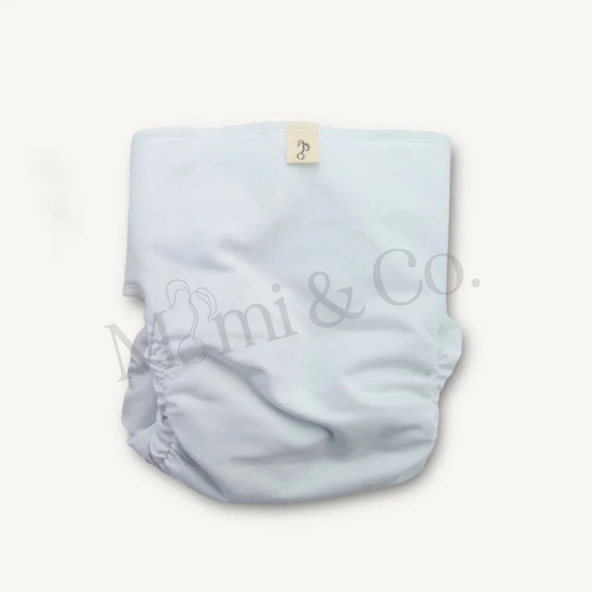 Newborn Stretchy Organic Cotton Preflat | White - Image 14