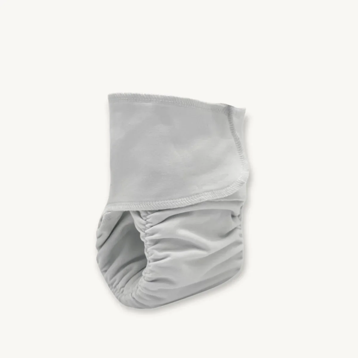Newborn Stretchy Organic Cotton Preflat | White - Image 19