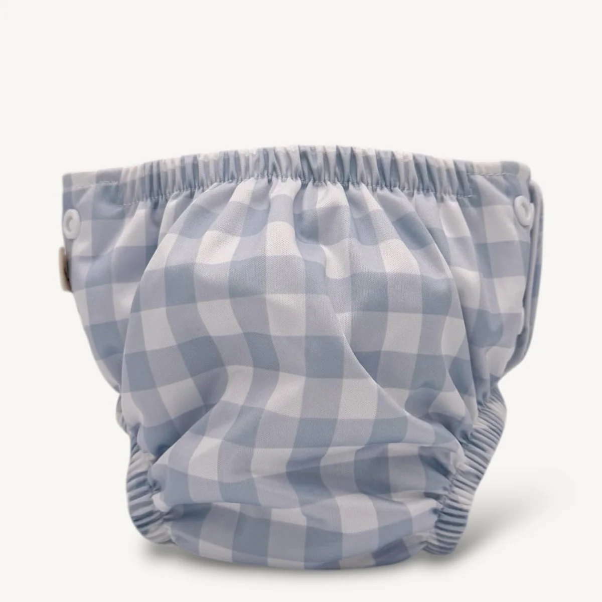 One-Size Reusable Mimi® Swim Nappy | Blue Gingham