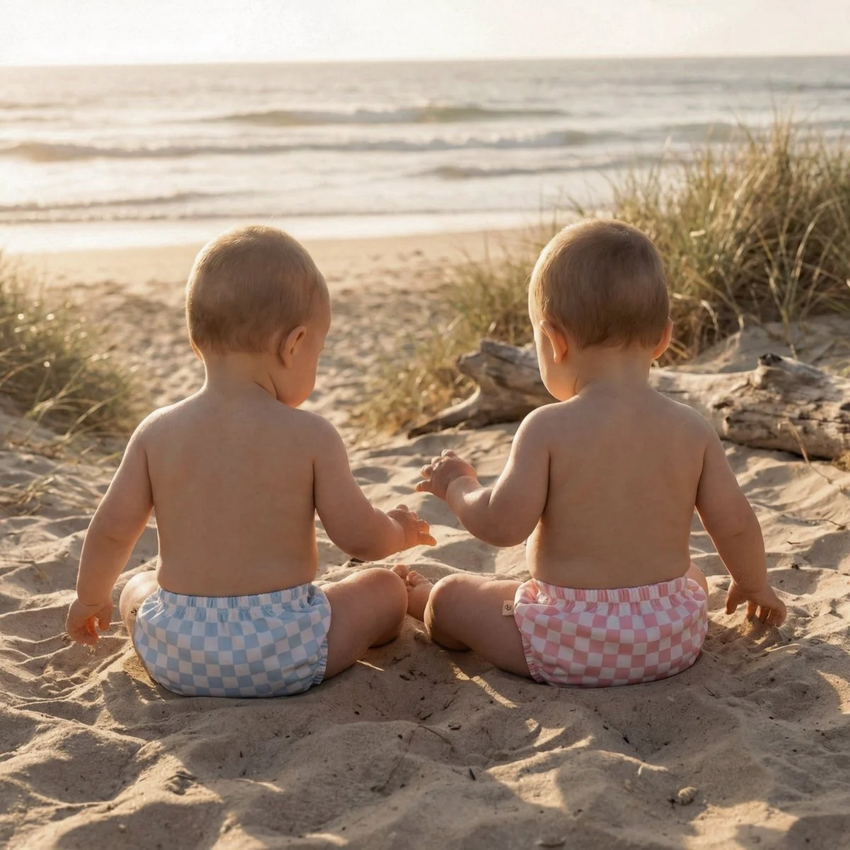 One-Size Reusable Mimi® Swim Nappy | Pink Dusk - Image 3