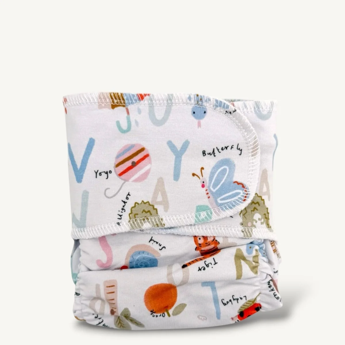One-Size Stretchy Cotton Preflat | Alphabet