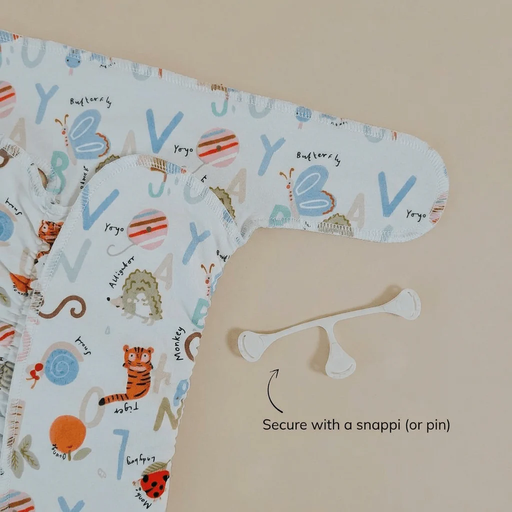 Newborn Stretchy Cotton Preflat | Alphabet - Image 5