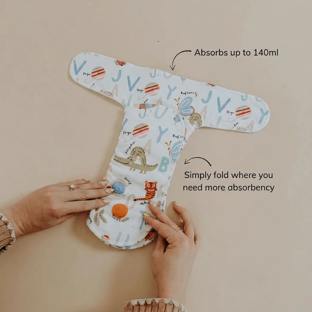 Newborn Stretchy Cotton Preflat | Alphabet - Image 6